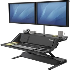 FEL8080301 - Fellowes Lotus&trade; DX Sit-Stand Workstation - Black