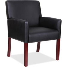 LLR20027 - Lorell Full-sided Arms Leather Guest Chair