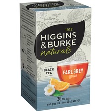 MRPHBEARLGRY - Higgins & Burke Naturals Earl Grey Black Tea Bags