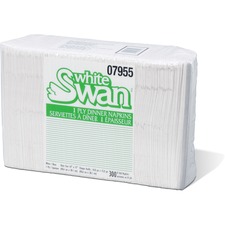 KRI07955 - White Swan Single-Ply Dinner Napkins