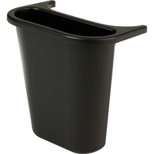 RUB295073BLA - Rubbermaid Commercial Saddlebasket Recycling Side Bin