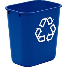 RUB295573BLUE - Rubbermaid Commercial Blue Deskside Recycling Container