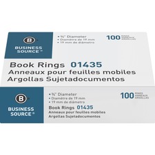 BSN01435 - Business Source Standard Book Rings