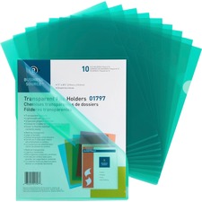 BSN01797 - Business Source Transparent Poly File Holders