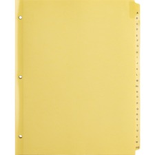 BSN01806 - Business Source A-Z Clear Plastic Tab Index Dividers