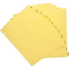 BSN01807 - Business Source Monthly Clear Plastic Tab Index Dividers