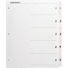 BSN05852 - Business Source Table of Content Quick Index Dividers