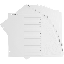 BSN05856 - Business Source Jan-Dec Monthly Table of Contents Index Dividers
