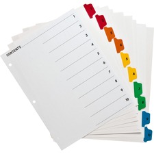 BSN21902 - Business Source Table of Content Quick Index Dividers