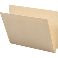 BSN17237 - Business Source 1-Ply Straight-cut End Tab Folders
