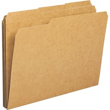 BSN20890 - Business Source 1/3-cut Tab Heavy Weight Kraft File Folders