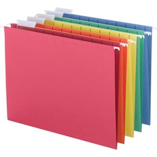 BSN5215AST - Business Source 1/8-cut Tab Slots Hanging File Folder