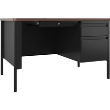 LLR66939 - Lorell Fortress Series Walnut Top Teacher's Desk