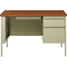 LLR66947 - Lorell Fortress Series Oak Laminate Top Desk