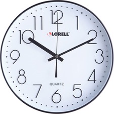 LLR61011 - Lorell 12" Quiet Wall Clock