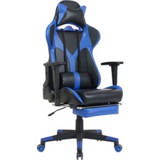 LLR84388 - Lorell Foldable Footrest High-back Gaming Chair