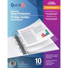 RGO52850 - QuickFit Clear Economy Sheet Protectors