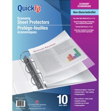 RGO62850 - QuickFit Non-glare Economy Sheet Protectors