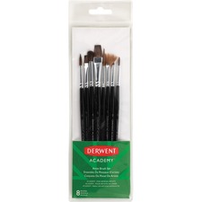 DWT98238 - Derwent Academy Artist Brush Set, 8 Pack