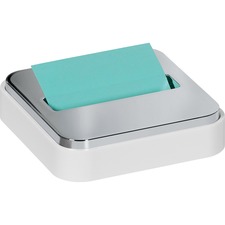 MMMSTL330W - Post-it&reg; Pop-up Notes Dispenser for 3 in x 3 in Notes, White Base with Steel Top