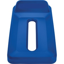 RUB2018276 - Rubbermaid Commercial Slim Jim Vertical Lid Paper Blue