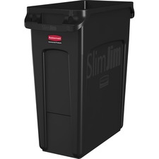 RUB354060BLA - Rubbermaid Commercial Venting Slim Jim Waste Container