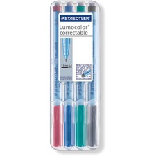 STD305MWP4 - Lumocolor Medium Point Dry-Erase Markers
