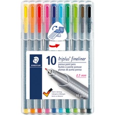 STD334SB10A6 - Staedtler Triplus Fineliner 6-pc Porous Point Pens
