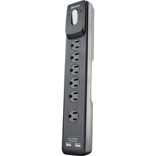 WOO41495 - Wood Industries 6-Outlet Surge Suppressor/Protector