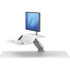 FEL8081701 - Fellowes Lotus&trade; RT Sit-Stand Workstation White Single