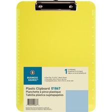 BSN01867 - Business Source Transparent Plastic Clipboard