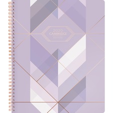 AAG526990520 - At-A-Glance Cambridge Purple Fractal Weekly-Monthly Planner