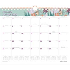 AAG1256707F20 - At-A-Glance Wild Cactus Wall Calendar