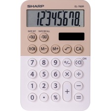 SHREL760RBLA - Sharp 8-digit Large Desktop Calculator