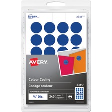 AVE2345 - Avery&reg; Removable Colour Coding Labels
