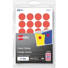 AVE2343 - Avery&reg; Removable Colour Coding Labels
