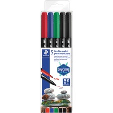 STD3187TB5A6 - Staedtler Twin Tip Permanent Markers