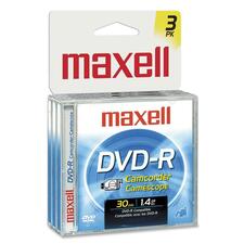 MAX567622 - Maxell DVD Recordable Media - DVD-R - 1.40 GB - 3 Pack Jewel Case