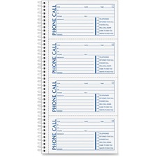 ABFSC1154D - Adams Spiral Bound Phone Message Books