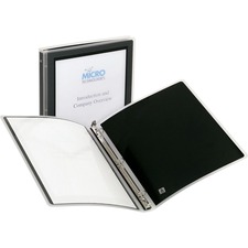 AVE15767 - Avery&reg; Flexi-View(R) Binder, 1/2" Round Rings, 100-Sheet Capacity, Black, (15767)