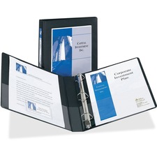 AVE68054 - Avery&reg; Framed View Binder, 1" One-Touch EZD(R) Rings, 275-Sheet Capacity, Black (68054)
