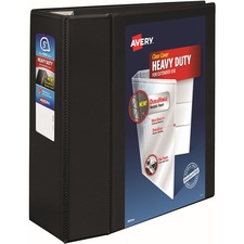AVE79606 - Avery&reg; Heavy-Duty View 3 Ring Binder, 5" One Touch EZD(R) Ring, Holds 8.5" x 11" Paper, Black (79606)