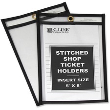 CLI46058 - C-Line Stitched Vinyl Shop Ticket Holders