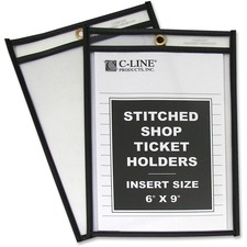 CLI46069 - C-Line Stitched Vinyl Shop Ticket Holders