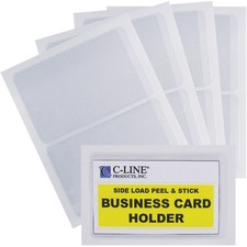 CLI70238 - C-Line Self-Adhesive Business Card Holders