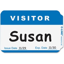 CLI92245 - C-Line Adhesive Visitor Name Badges