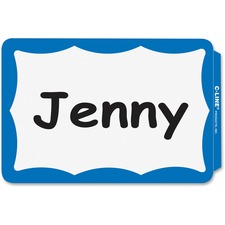 CLI92265 - C-Line Self-adhesive Color Border Name Badges