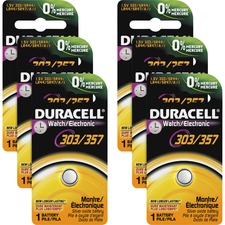 DURD303357PK - Duracell Button Cell Silver Oxide 1.5V Battery - D303/357