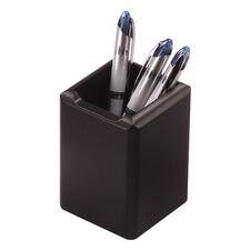 ROL62524 - Rolodex Wood Tones Black Wood Pencil Holder