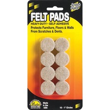 MAS88496 - Master Mfg. Co Scratch Guard&reg; Felt Circles, Self-adhesive